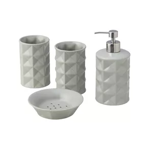 ست پمپ مایع دستشویی ایکیا مدل GJUSEN مجموعه 4 عددی کن مدل 407687