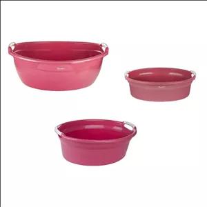 لگن حمام هوم کت مدل جاسمین مجموعه 3 عددی کن مدل 408575