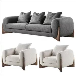 مبل راحتی 5 نفره مدل نئوکلاسیک تدی کن مدل 400398