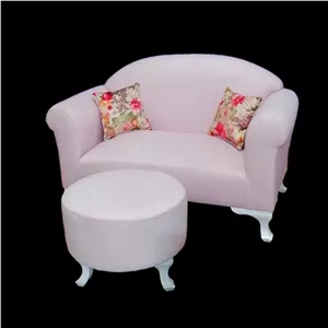 مبل کودک مدل پارمیس دونفره به همراه پاف و کوسن کن مدل 401603