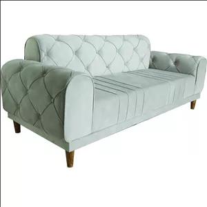 مبل راحتی سه نفره شاهان دکور مدل چستر خط دار کد 1033 کن مدل 400363