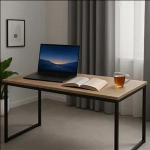 میز کار و مطالعه کارسازه 201 با طراحی مدرن و صنعتی – نئوپان ملامینه ضد حساسیت و فلز مستحکم