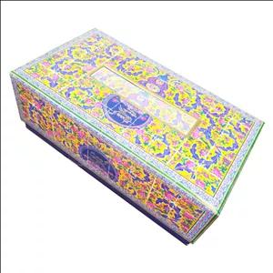 گز معراج لقمه ۲۸ درصد پسته ۵۰۰ گرمی طرح جعبه دستمال کاغذی