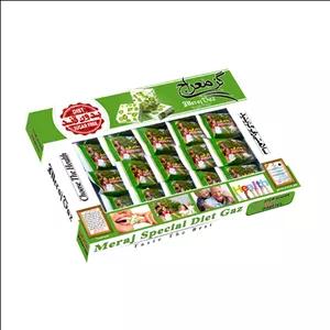 گز معراج لقمه بدون قند ۲۸ درصد پسته ۲۵۰ گرمی