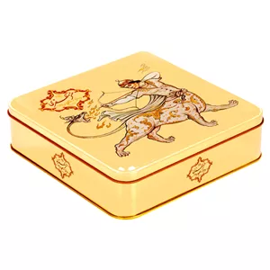 گز مظفری لقمه ۳۳ درصد پسته ۴۰۰ گرمی جعبه فلزی