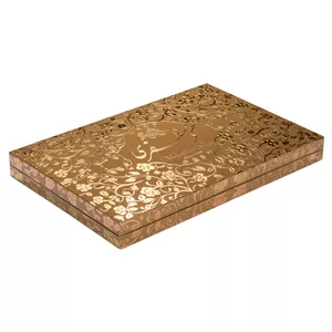 گز مظفری لقمه بیدمشکی ۴۰ درصد پسته ۴۵۰ گرمی جعبه کادویی