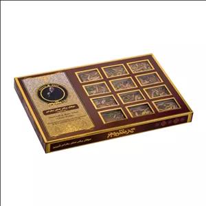 سوهان برشی کلاسیک زعفرانی شیرین ۴۰۰ گرمی