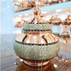 قندان مس و خاتم نفیس سایز بزرگ