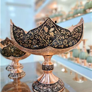 کشکول مسی الماس تراش بغل قلم سایز بزرگ شماره 4