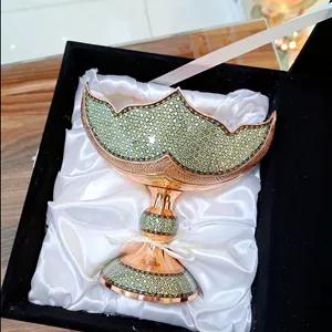 کشکول مس و خاتم بغل قلم سایز 3 طرح جدید به همراه باکس جیر