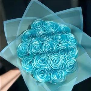 دسته گل روبانی