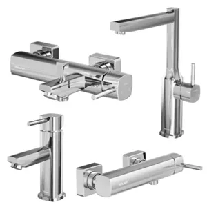 ست شیرآلات کلار مدل کیان رنگ کروم مات