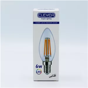 لامپ فیلامنتی 6 وات کلور مدل L-BL-0120 پایه E14 بسته 2 عددی کد B20965