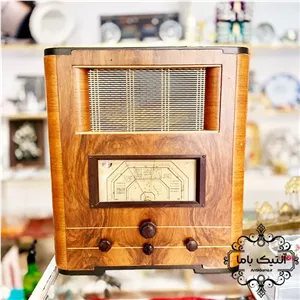 رادیو انگلیسی بکر و کلکسیونی - 44 در 50 سانت - مارکنی - قدیمی