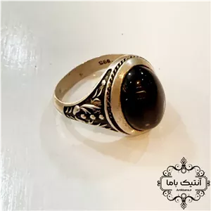 انگشتر اونیکس با رکاب زیبا  - وزن ۷ ۴