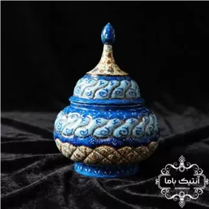 قندان مس میناکاری اصیل دست 
