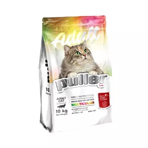 غذای خشک گربه بالغ پولر مدل مولتی کالر با طعم مرغ وزن ۱۰ کیلوگرم _ Puller Cat Dry Food multiColor