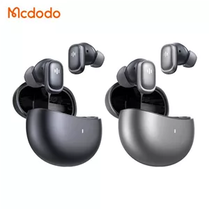 مترجم هوشمند بلوتوثی مک‌دودو، Mcdodo HP-822 AI Real-Time Translator, هدفون TWS با ترجمه زنده، هدفون بی‌سیم ترجمه‌گر، ترجمه هم‌زمان AI، Handsfree با ترجمه زنده نقره ای با گارانتی