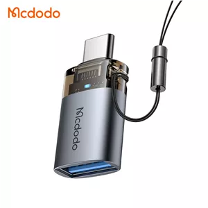 مبدل OTG مک‌دودو، Mcdodo OT-740, مبدل USB-A به USB-C، OTG USB A to USB C Converter، اتصال فلش به موبایل، تبدیل USB-C به USB-A، مبدل USB کاربردی با گارانتی