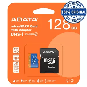 مموری کارت ای دیتا میکرو microsdxc مدل Premier AUSDX128GUIC L10A1-RA1 Class10-U1 100MB/s با ظرفیت 128 گیگابایت رم SD میکرو SD