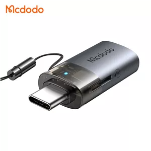 OTG مک دودو تبدیل USB A به تایپ C  و میکرو SD به تایپ C مدل OT-7600 با گارانتی