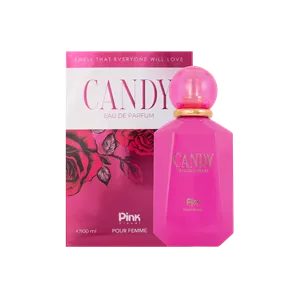 ادوپرفیوم زنانه پینک ویژوآل مدل Candy حجم 100 میلی لیتر – رایحه Ajmal Sacrifice