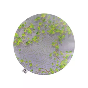 رومیزی برند رومیزی باز مدل گرد برگ سبز کد 30002