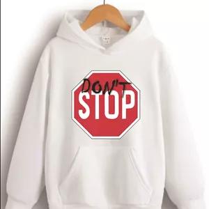 هودی پنبه ترک طرح dont stop کد 3303