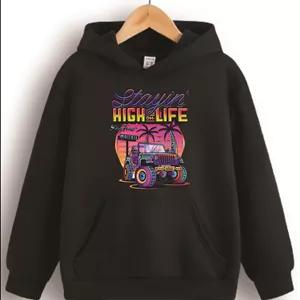 هودی پنبه ترک طرح ماشین جیپ کد 3319