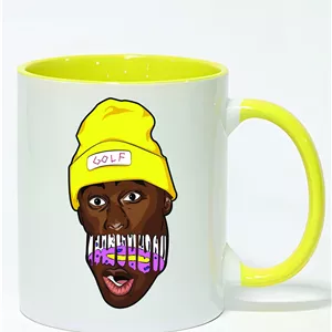 ماگ دسته و داخل رنگی طرح art man کد 3192