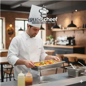 لگن بنماری استیل یک یکم ۱/۱  عمق ۱۰ سانتیمتر برند مکث سیلور ورق 0/8