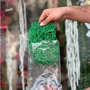 پوشال تزئینی رنگ سبز بسته یک عددی