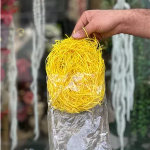 پوشال تزئینی رنگ زرد بسته یک عددی