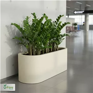 فلاور باکس فایبرگلاس بیضی 150 سانتی