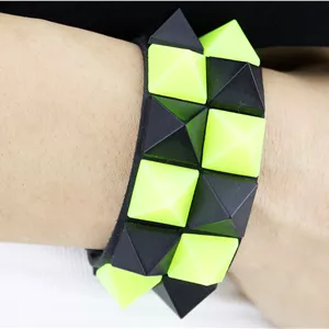 دستبند دو ردیف استاد شطرنجی(زرد-مشکی)