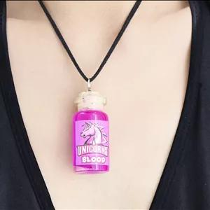 گردنبند شبتاب بنفش Unicorn Blood (بسته ده عددی)