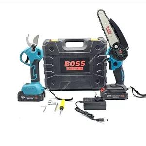 مجموعه دو عددی قیچی شارژی و اره شارژی ۱۵ سانت باس مدل bstwin3