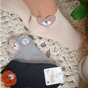 جوراب ترند مچی لبه خرسی زنانه کد 014