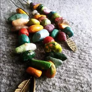 گردنبند سفالی رنگی