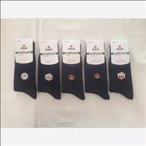 جوراب مردانه نخی ساقدار کبریتی A.H.A بسته 5 جفت تولیدی مهیار زنجان