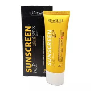 کرم ضد آفتاب فاقد رنگ SPF55 آقایان سی گل | محافظت بالا در برابر آفتاب برای پوست مردانه