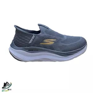 کفش اسکیچرز بدون بند Max Run طوسی مردانه