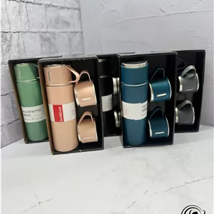 فلاسک قلمی ۳ فنجان یونیک | استیل ضدزنگ و جمع‌وجور