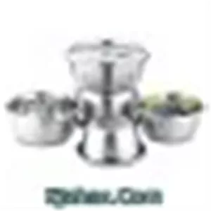 لگن استیل 6 پارچه رنده دار یونیک