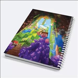 دفتر نقاشی ماینکرافت سایز A4 | سایز بزرگ | جلد لمینیت شده | کد 12