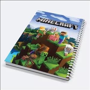 دفتر نقاشی ماینکرافت سایز A4 | سایز بزرگ | جلد لمینیت شده | کد 10
