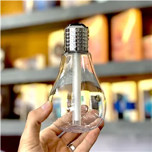 بخور سرد طرح لامپ مدل تزئینی با نور رنگی و قابلیت خوشبوکننده هوا (ظرفیت 400ml)