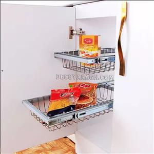 سبدکابینت سوپر مارکت دار دو طبقه ریل پهلو 1149یونیت 60