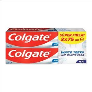 خمیر دندان سفید کننده کلگیت Colgate مدل White Teeth بسته دو عددی | حجم 150 میل