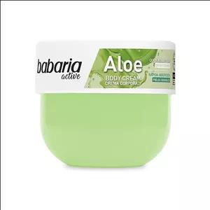 کرم بدن آلوئه ورا باباریا مدل Aloe - آبرسانی 24 ساعته و مناسب پوست‌های حساس | حجم 400 میلی‌لیتر